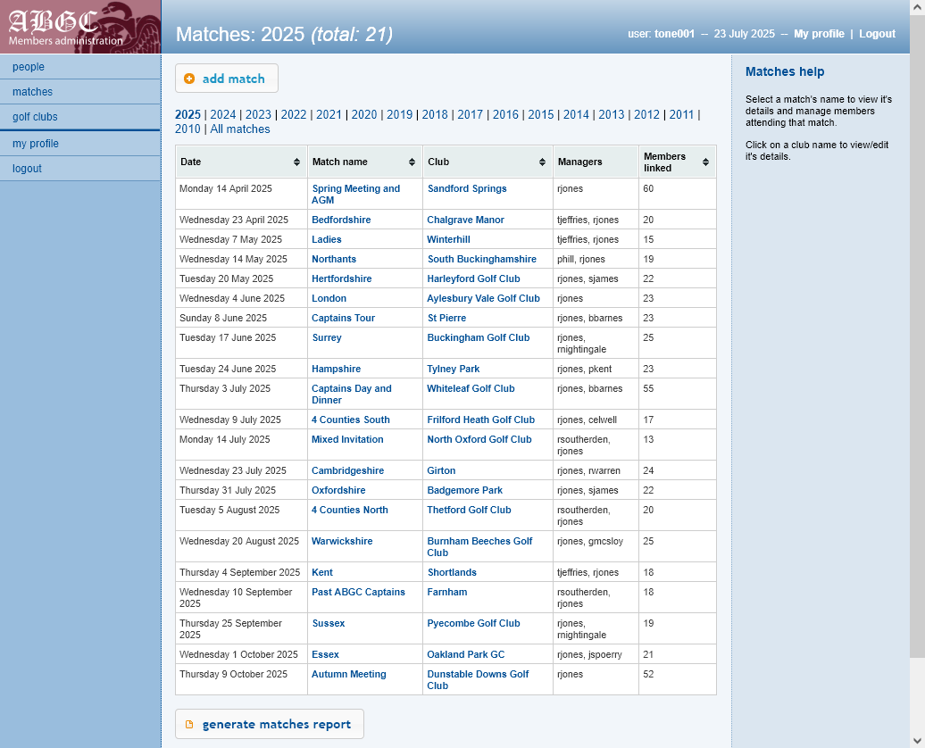 ABGC Member Admin
